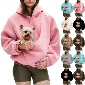 Women's Plaid High Neck Fleece-Lined Pullover Hoodie