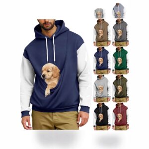 Men's 3D Digital Print Hoodie Loose Casual Long Sleeve Pullover