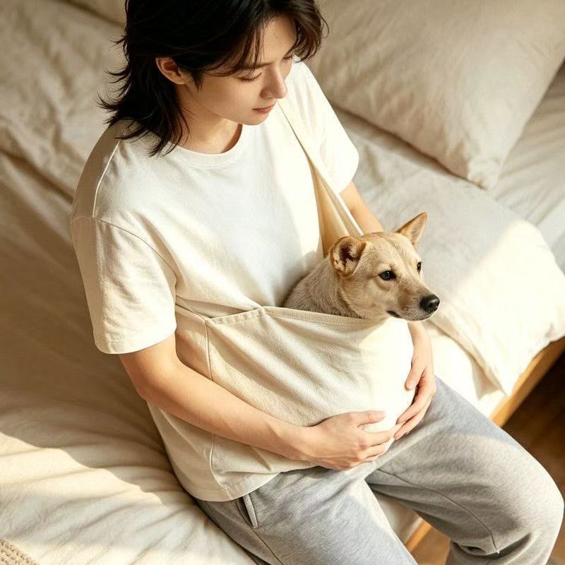 Summer Large Pocket Short Sleeve T-Shirt Loose Comfortable - wholesale Pet Apparel & Accessories