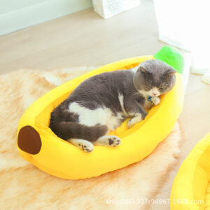 Banana Shaped Cat Bed Pet House For Small Dogs