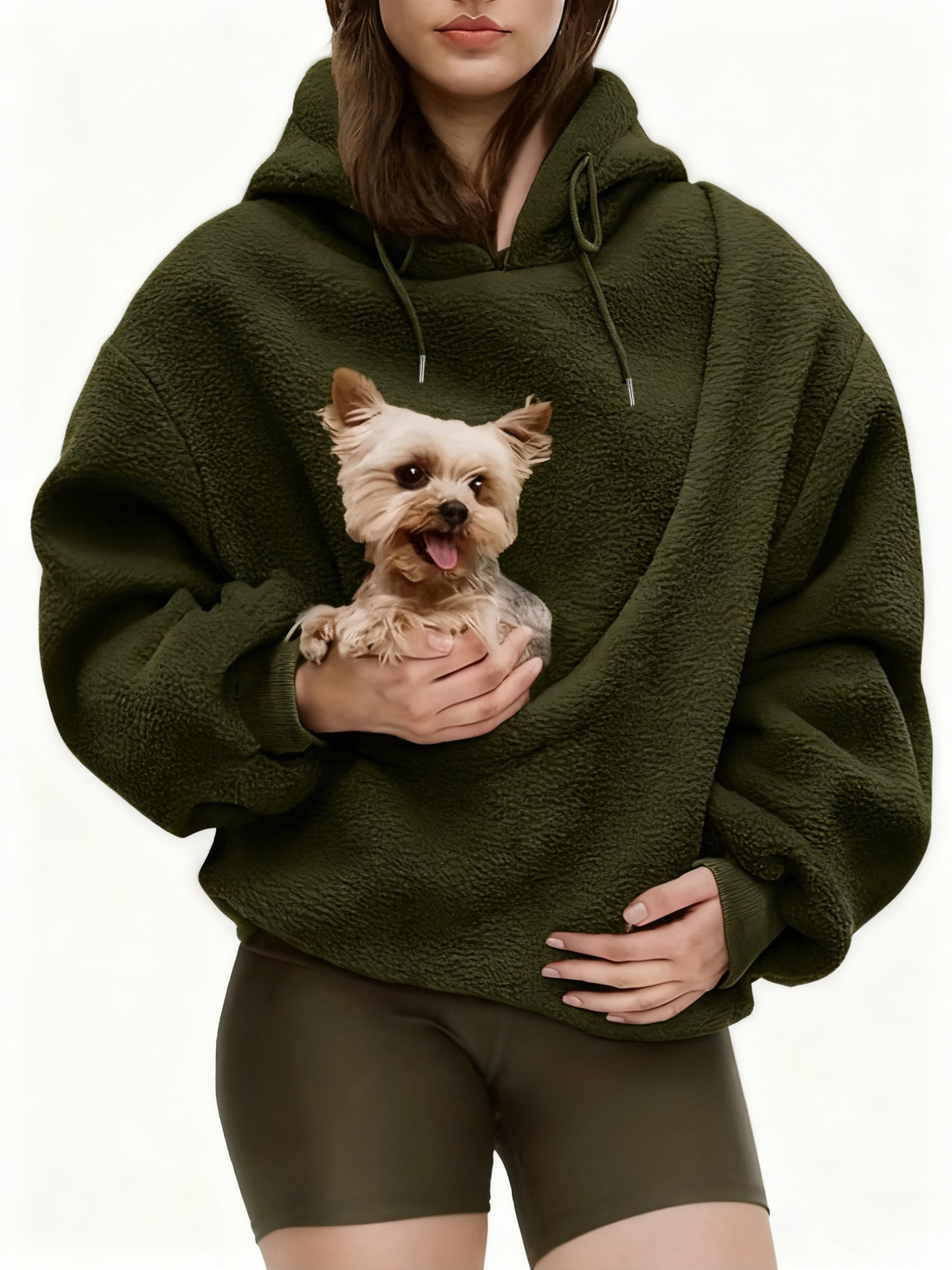 Women's Plaid Turtleneck Fleece Sweatshirt Thick Loose - wholesale Pet Apparel & Accessories