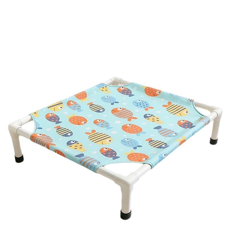 Elevated Pet Bed Small Plastic Cot Blue Rabbit - Image 5