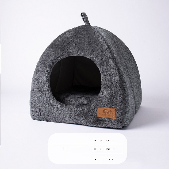 Triangular Enclosed Cat House For Deep Sleep - Image 5