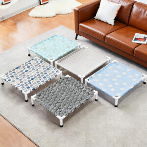 Elevated Pet Bed Small Plastic Cot Blue Rabbit