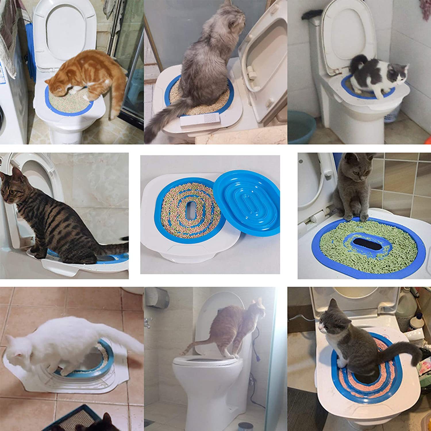 Cat Toilet Training Kit Litter Box Trainer - Image 2