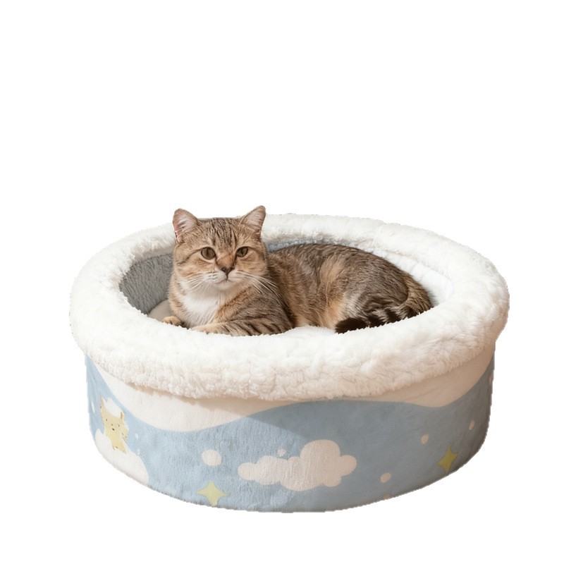 Bathtub Cat Bed Winter Warm Enclosed Cat Sofa - Image 5