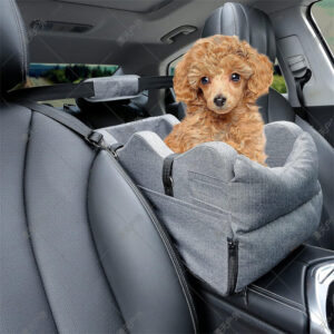 Portable Car Center Console Pet Bed For Small Medium Dogs