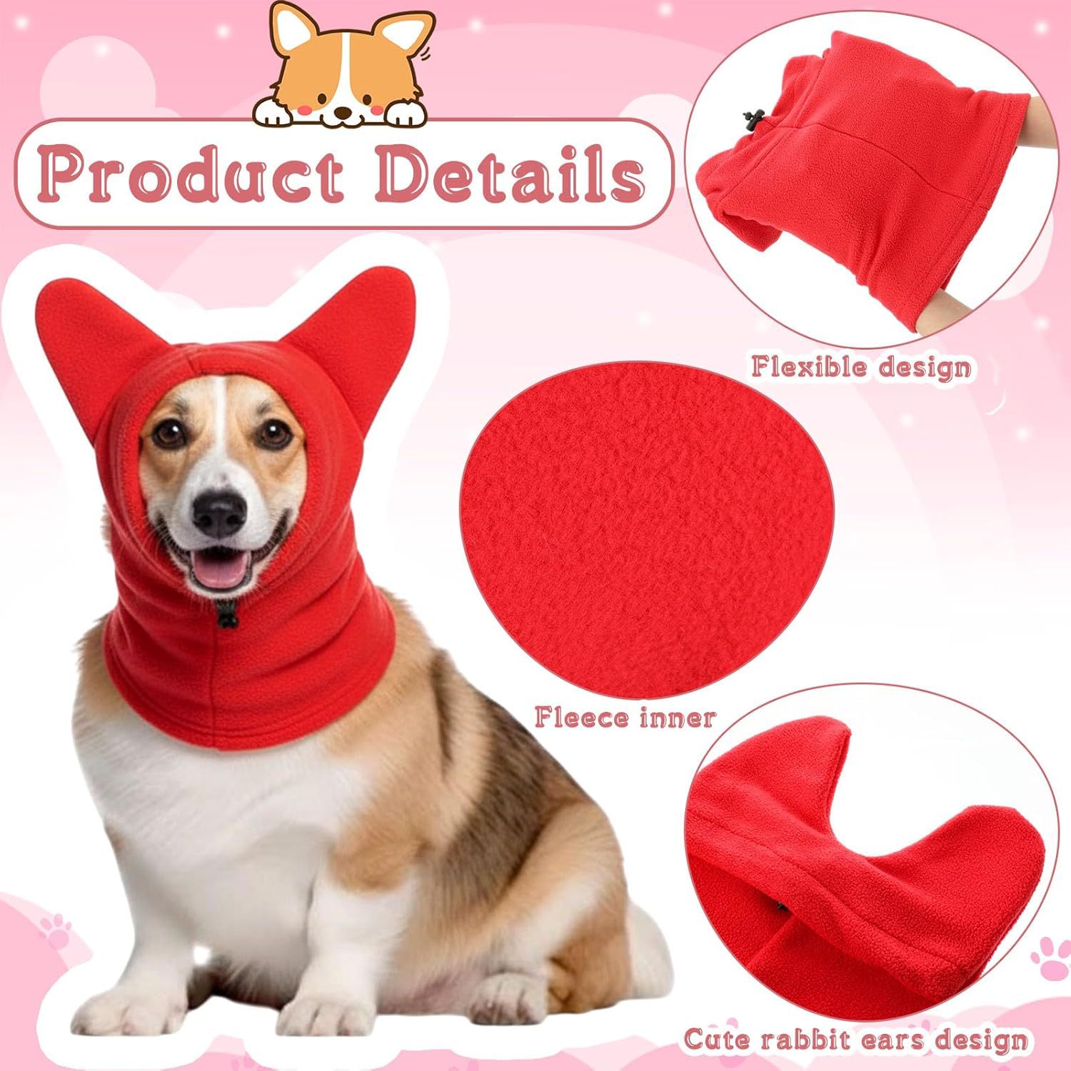 Dog Winter Warm Hat Windproof Scarf Set - Image 2