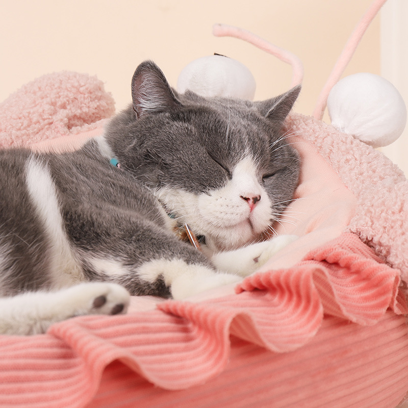 Open Lobster Shaped Cat Bed Pet House For Summer - Image 3