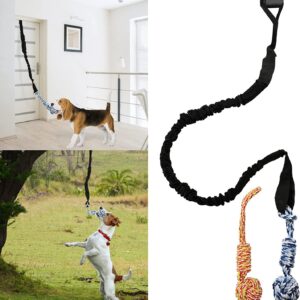 Dog Tug Rope Toy With Ball For Door Mount