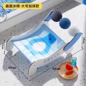 Summer Cooling Mat Cat Bed With Sisal Toy