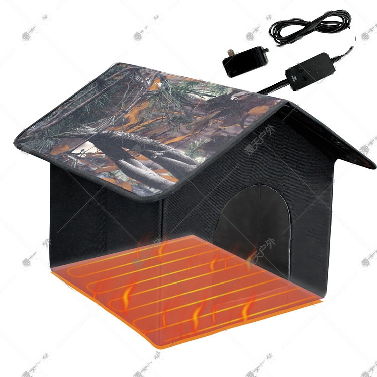 Foldable Heated Cat House Portable Pet Bed - Image 3