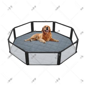 Octagonal Pet Cage Mat Waterproof Large