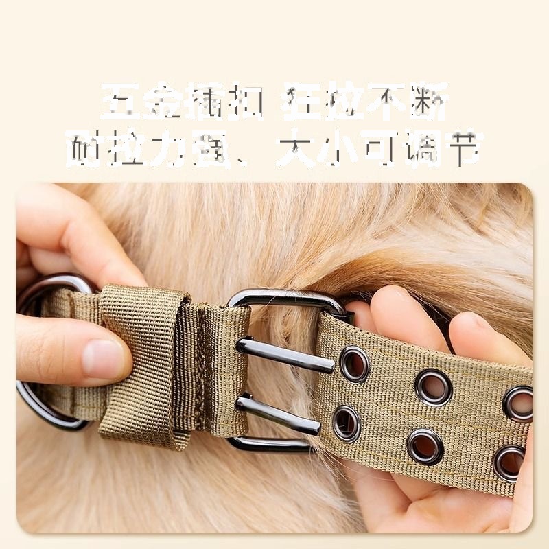 Adjustable Tactical Dog Collar Nylon Alloy Buckle - Image 3