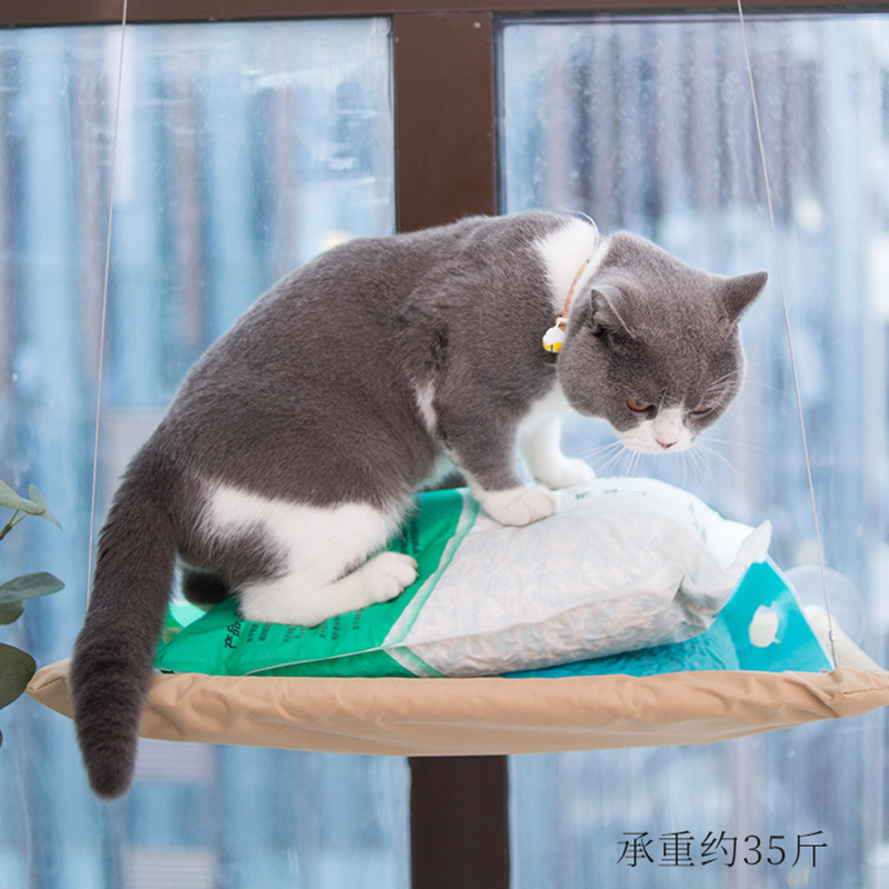 Single Layer Suction Cup Cat Hammock Window Mounted - Image 4