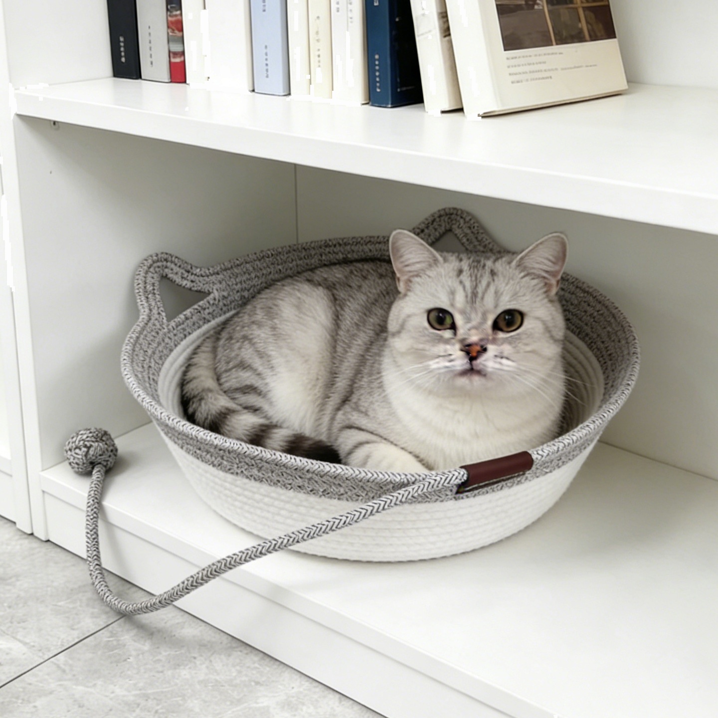 Cotton Rope Cat Bed Scratcher Open Cat Mat - Image 3