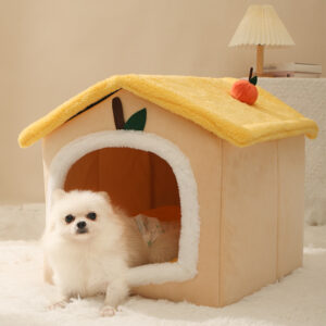 Enclosed Warm Cat Bed for Small Dogs & Pets