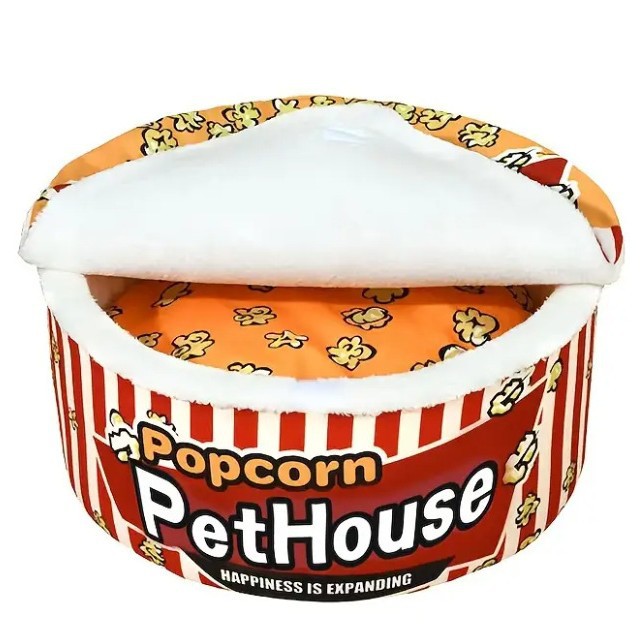 Instant Noodle Cat Bed Dog House Winter Warm Removable - Image 2