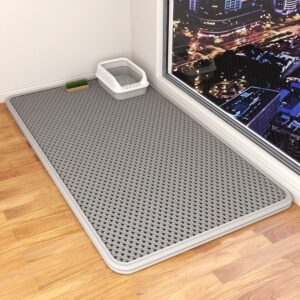 Double Layer Cat Litter Mat Washable Anti Tracking