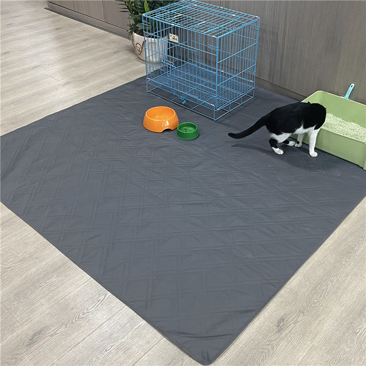 Quilted Waterproof Pet Playpen Mat 72x72 Inch - Image 2
