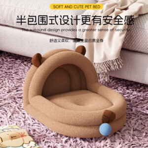 Cat Bed Dog Bed Four Seasons Semi Enclosed Removable Washable