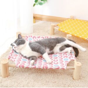 Wooden Pet Bed With Fabric Cover
