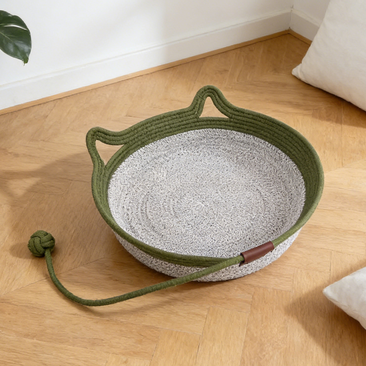 Cotton Rope Cat Bed Scratcher Open Cat Mat - Image 4