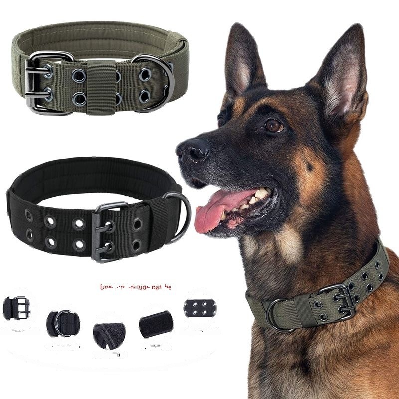 Adjustable Tactical Dog Collar Nylon Alloy Buckle - Image 4