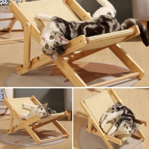 Cat Lounge Chair with Sisal or Canvas