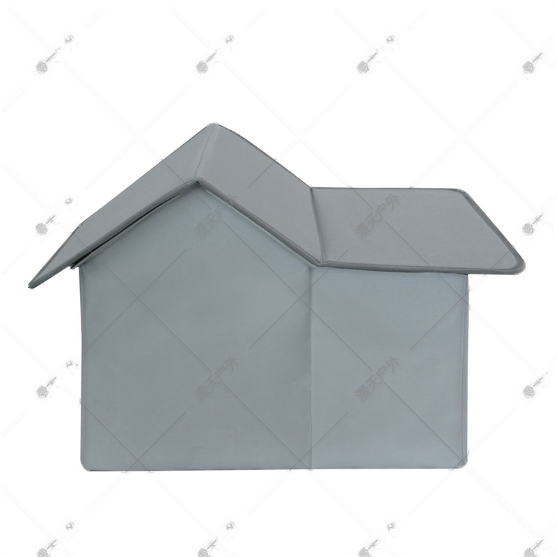 Foldable Pet House 52x33x41cm Gray - Image 4