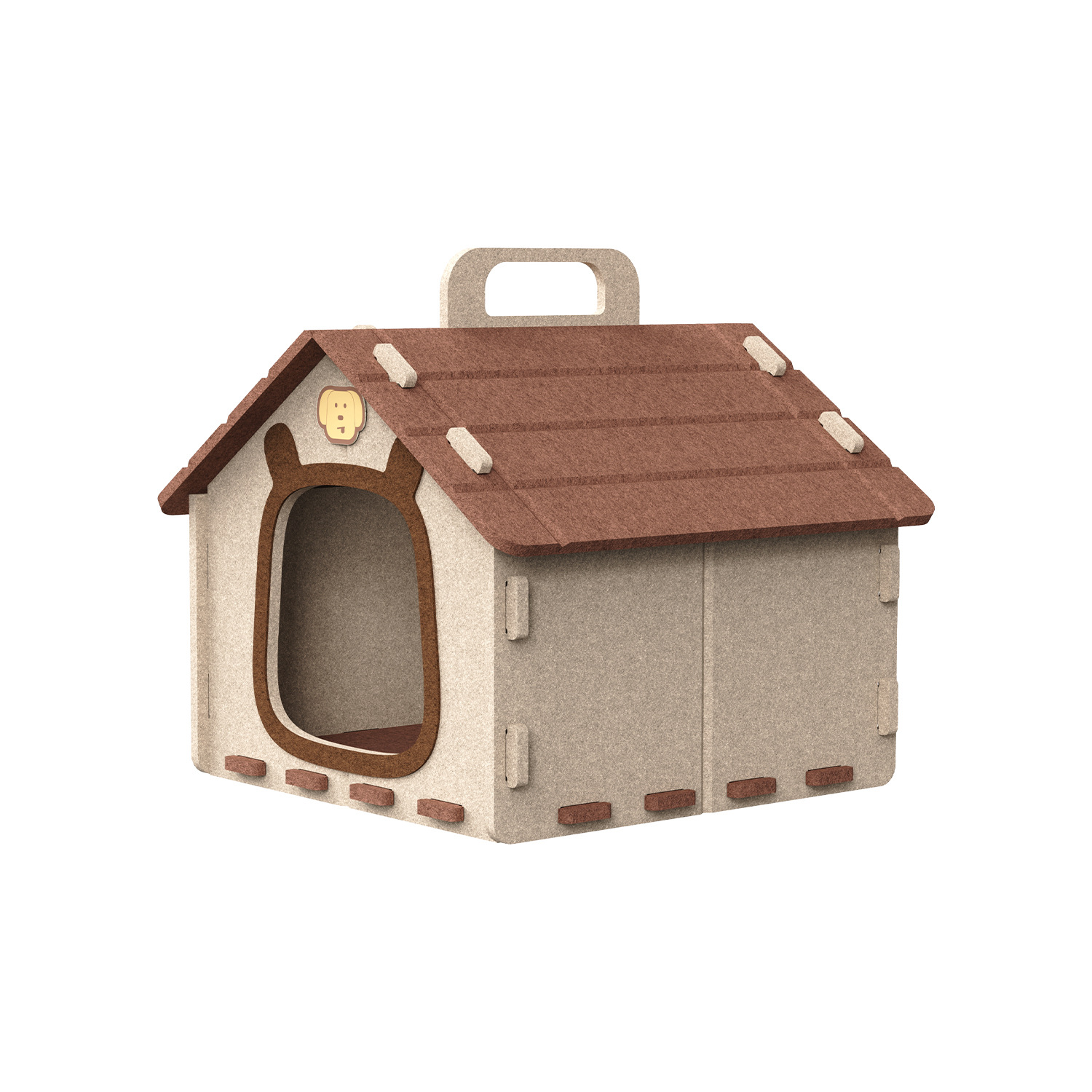 Brown Felt Cat House Cat Claw Bed Four Seasons - Image 5