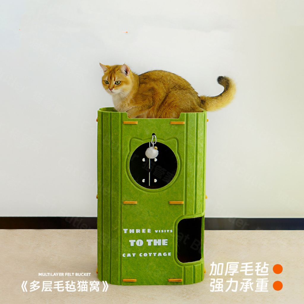 Multi-Layer Cat Bed Scratcher Tree Hole Double-Layer - Image 4