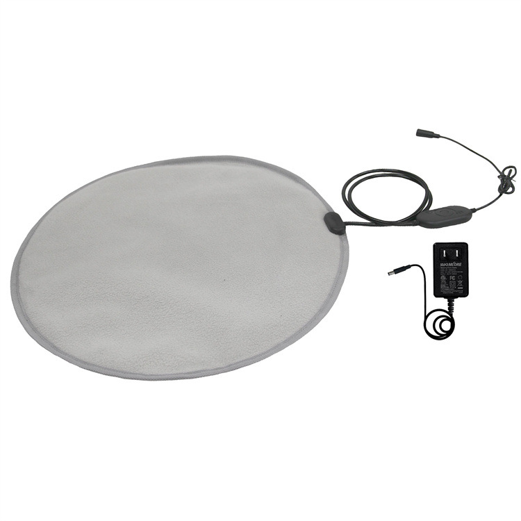 Round Heated Pet Mat with Cigarette Lighter Plug - Image 5