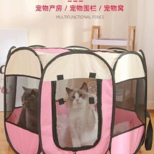Cat Whelping Tent Bed Light Pink Size S