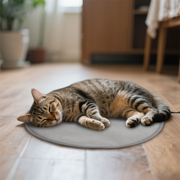 Round Heated Pet Mat with Cigarette Lighter Plug - Image 3