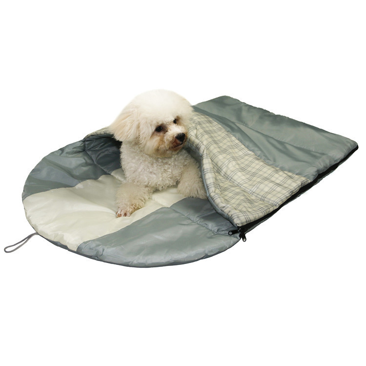 Plaid Print Dog Sleeping Bag Red Green 69x93x58cm