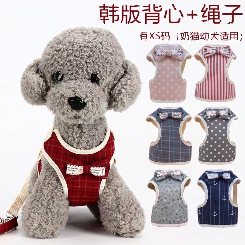 Cat Leash Harness With Bow Tie XS - Image 2