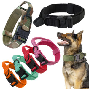 Tactical Dog Collar Leash 1000D Nylon Reflective