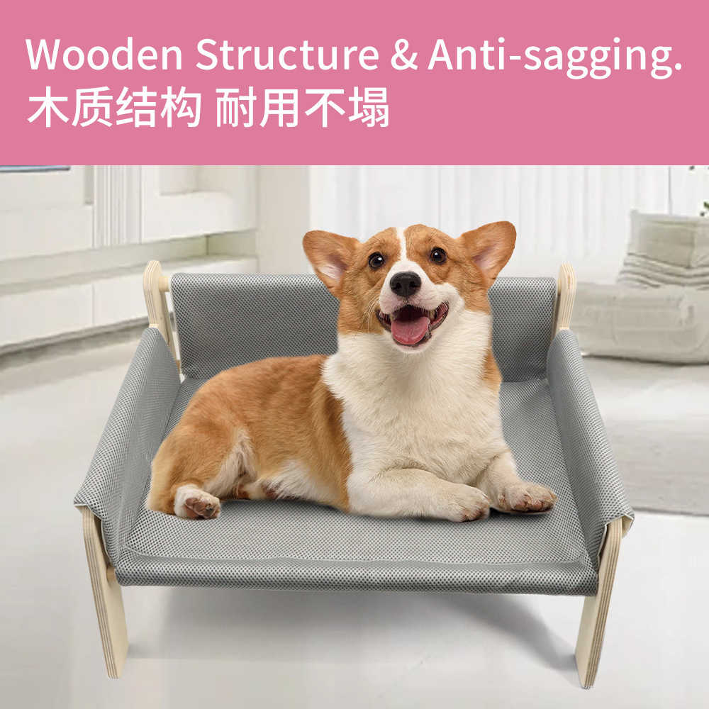 Wooden Cat Sofa Scratcher Lounger Bed - Image 4