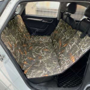 Quilted Camo Car Pet Back Seat Mat Waterproof