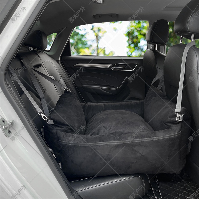 Thickened Car Pet Bed With Suede And Particle Cotton - Image 4