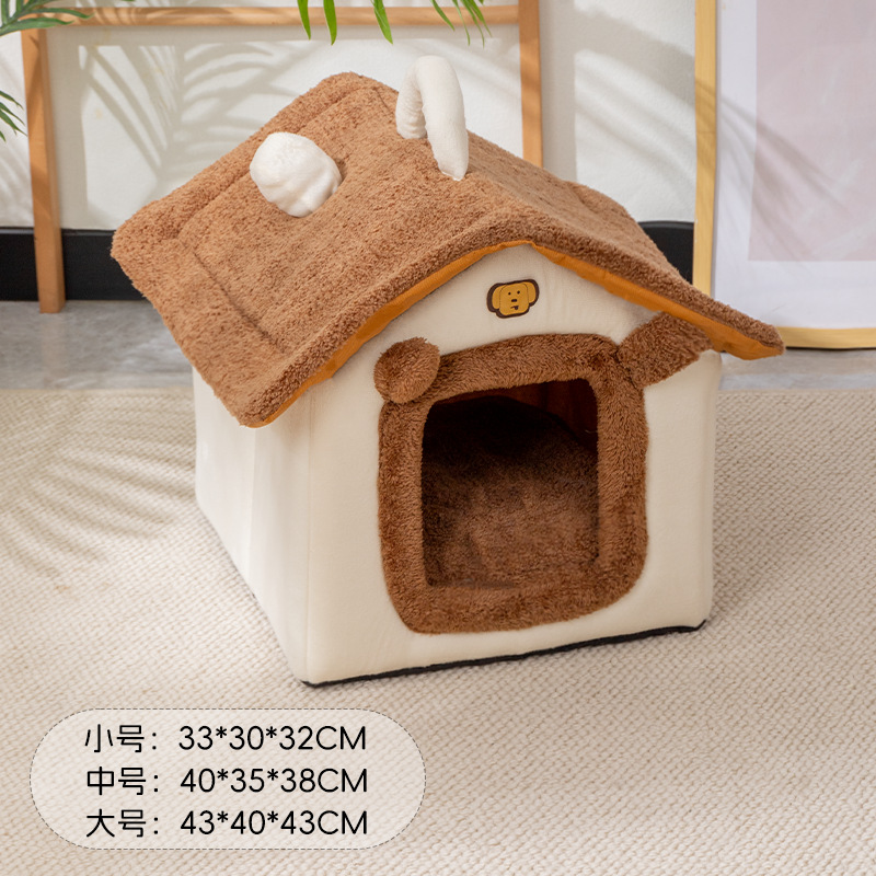 Pet House Dog Bed Cat Nest Four Seasons Removable Washable - Image 4