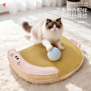 Summer Cooling Dog Bed Mat Coffee Cup 40x32cm