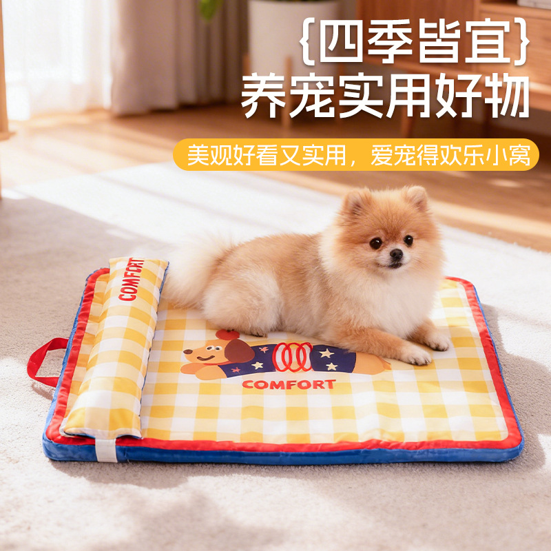 Oxford Cloth Spring Dog Mat Four-Season Pet Cushion - Image 3