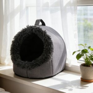 Winter Warm Thickened Cat Bed With Handle