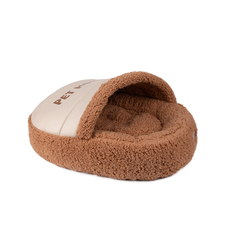 Winter Cat Bed Slipper Shape Warm Thickened - Image 5