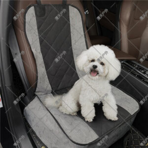 Pet Car Front Seat Mat With Bone Print