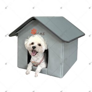 Foldable Waterproof Enclosed Pet House Removable Washable
