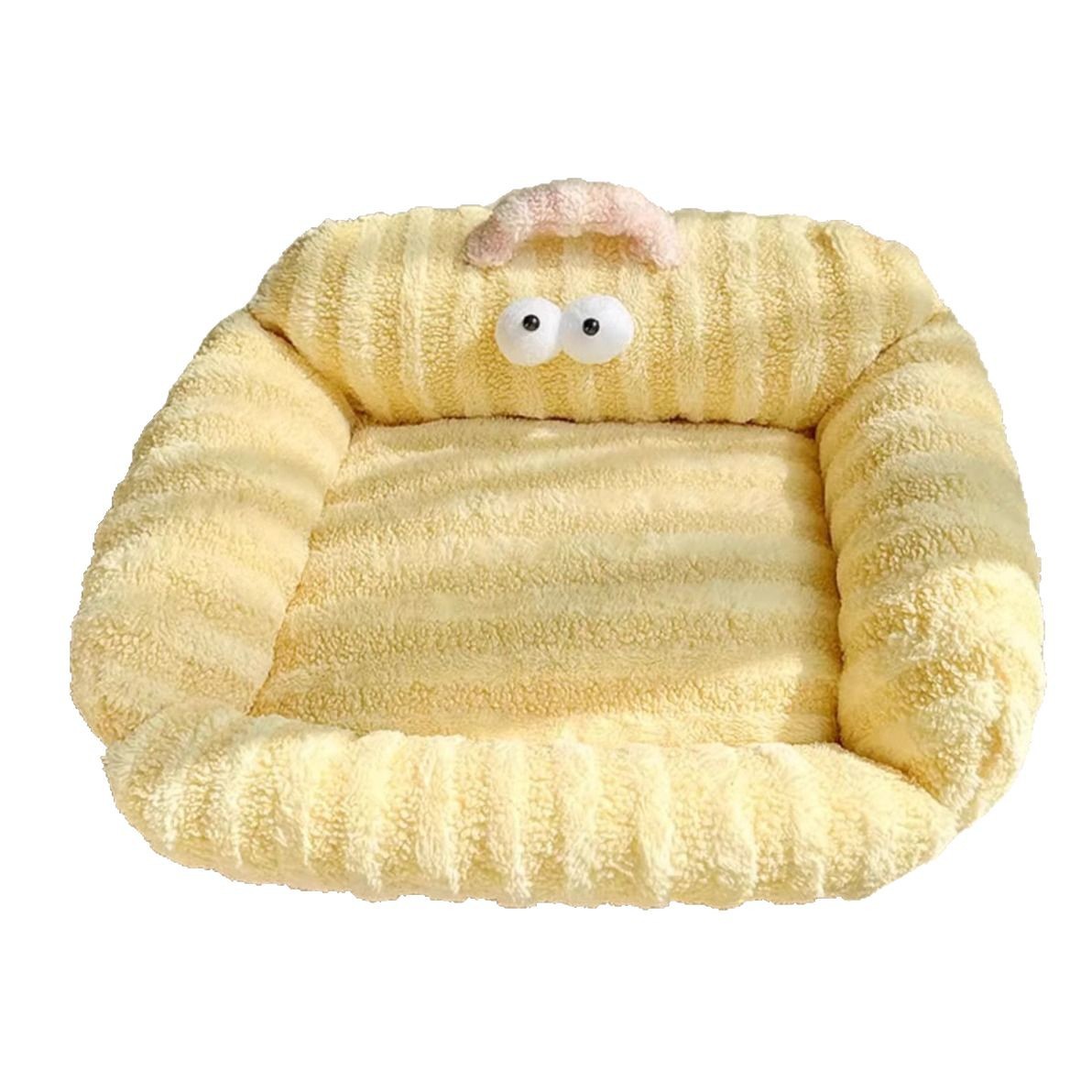 Dog Bed Pet Small Dog Cat Sleeping Mat Big Eye Moon Velvet Sofa - Image 5