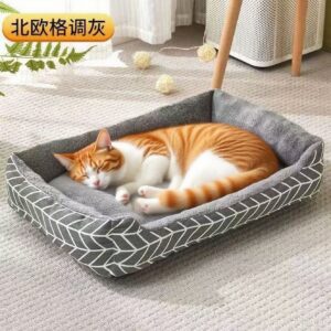 Square Pet Bed For All Seasons Thickened Warm Sleeping Mat